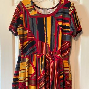 Multi-Colored LuLaRoe Amelia Dress